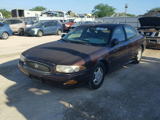 1G4HP54K014214161 - 2001 BUICK LESABRE CU MAROON photo 2