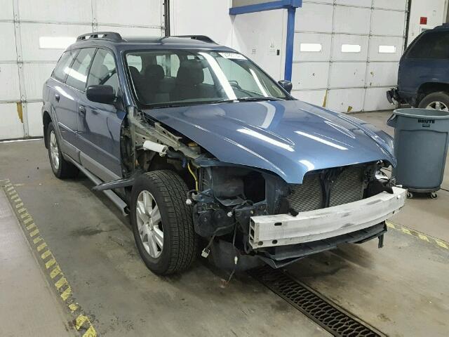 4S4BP61C757372882 - 2005 SUBARU LEGACY OUT BLUE photo 1