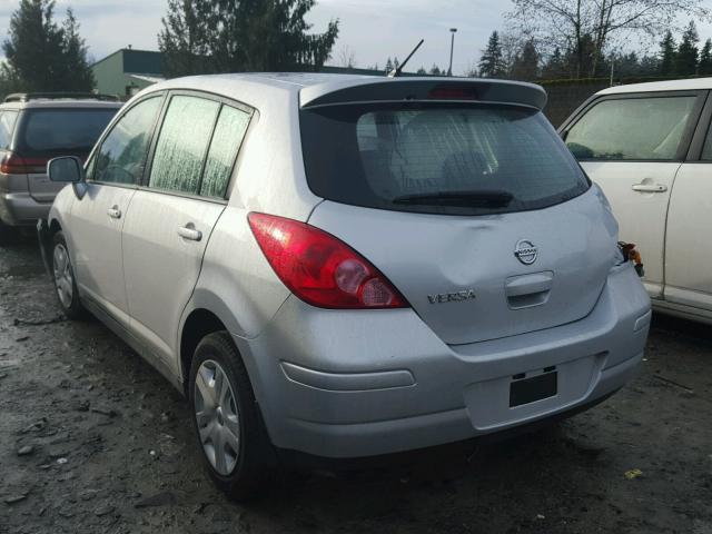 3N1BC1CP5AL465153 - 2010 NISSAN VERSA S SILVER photo 3