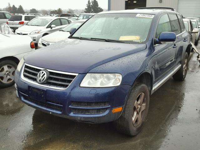 WVGBC77L04D048794 - 2004 VOLKSWAGEN TOUAREG 3. BLUE photo 2