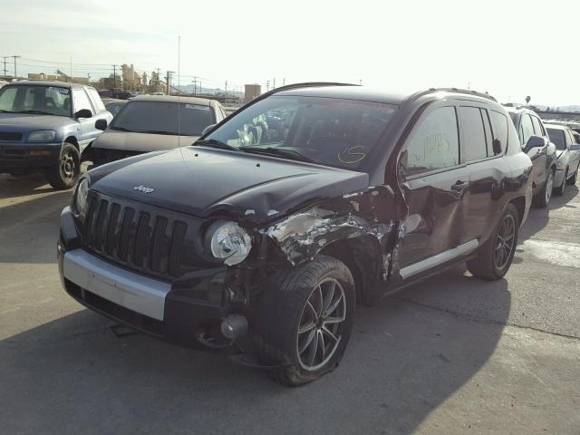 1J8FF57W37D160966 - 2007 JEEP COMPASS LI BLACK photo 2