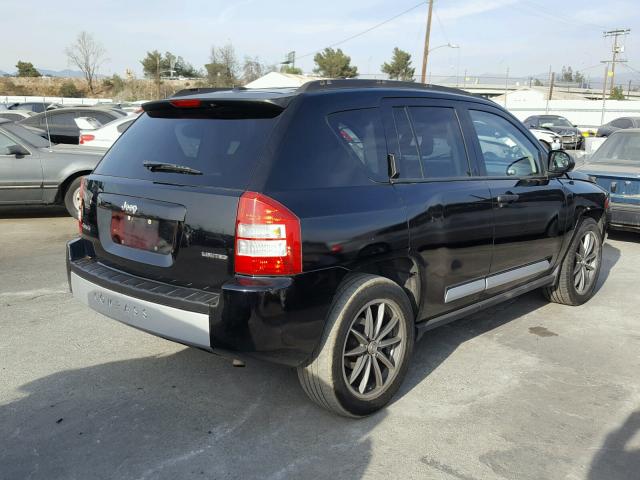 1J8FF57W37D160966 - 2007 JEEP COMPASS LI BLACK photo 4