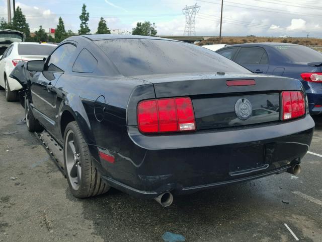 1ZVHT82H085184928 - 2008 FORD MUSTANG GT BLACK photo 3