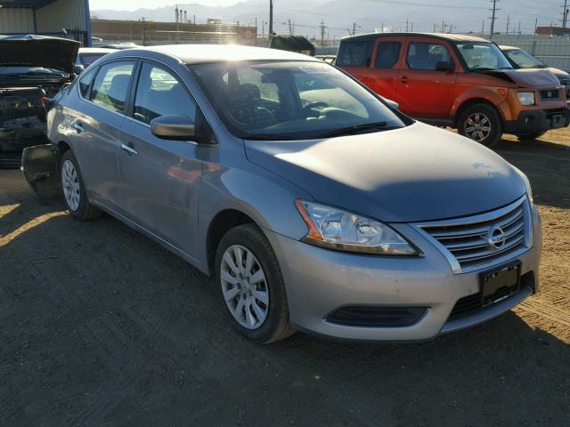 3N1AB7AP1EY321788 - 2014 NISSAN SENTRA S SILVER photo 1