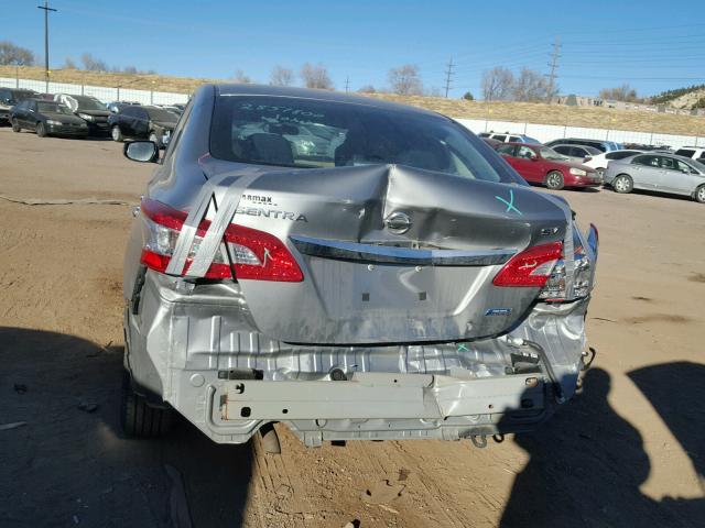 3N1AB7AP1EY321788 - 2014 NISSAN SENTRA S SILVER photo 9