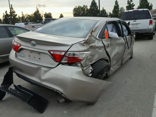 4T1BF1FK8GU201973 - 2016 TOYOTA CAMRY LE ოქროსფერი ფოტო 4