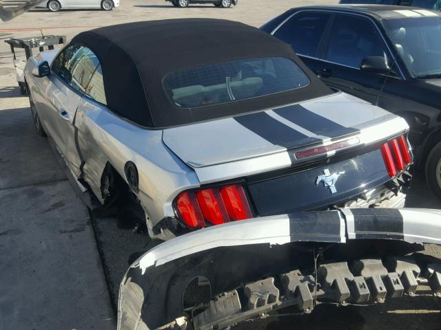 1FATP8EM8F5330442 - 2015 FORD MUSTANG SILVER photo 3
