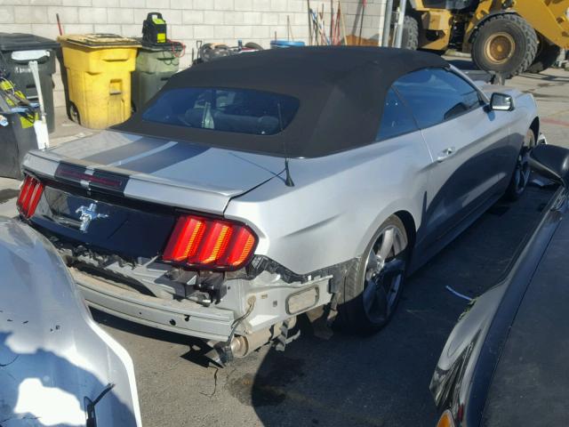 1FATP8EM8F5330442 - 2015 FORD MUSTANG SILVER photo 4