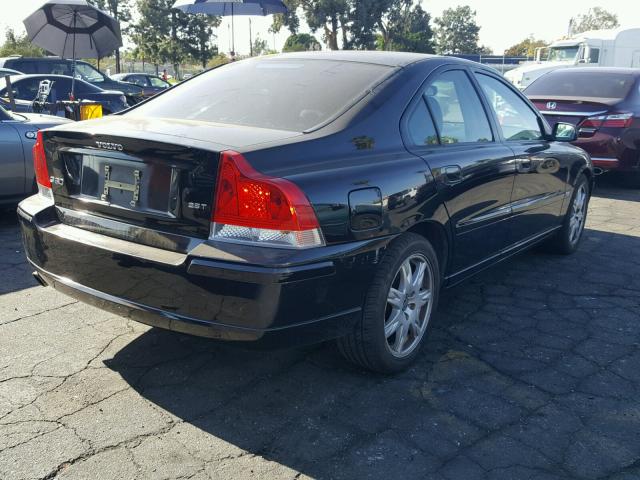 YV1RS592062534593 - 2006 VOLVO S60 2.5T BLACK photo 4