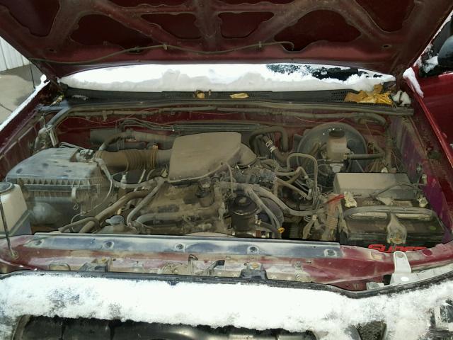 5TEUX42N66Z278455 - 2006 TOYOTA TACOMA ACC RED photo 7