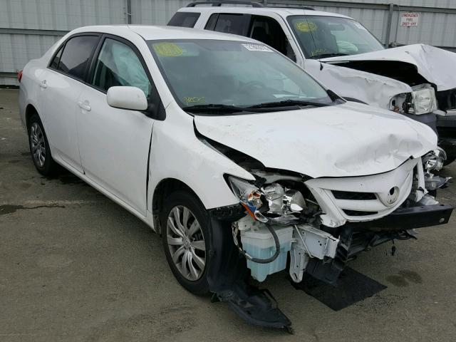 2T1BU4EE3CC827266 - 2012 TOYOTA COROLLA BA WHITE photo 1