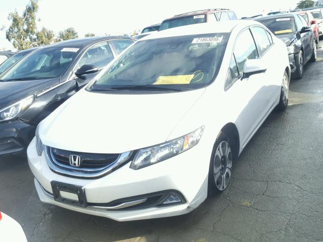 19XFB4F31FE201323 - 2015 HONDA CIVIC HYBR WHITE photo 2