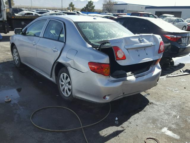 2T1BU4EE6AC431104 - 2010 TOYOTA COROLLA BA SILVER photo 3