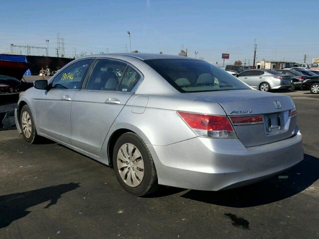 1HGCP2F34CA019284 - 2012 HONDA ACCORD LX SILVER photo 3