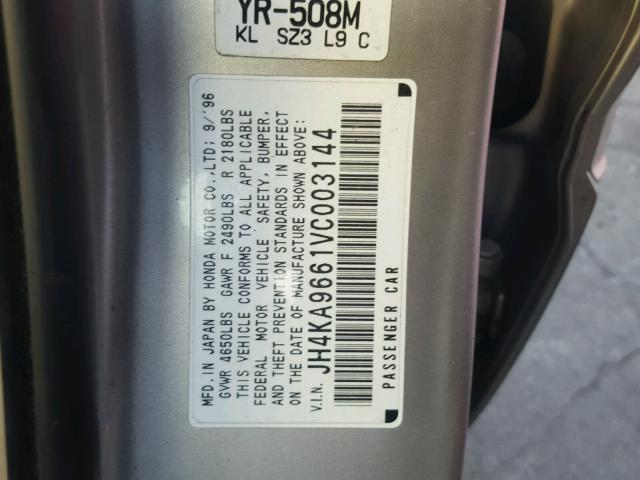 JH4KA9661VC003144 - 1997 ACURA 3.5RL SILVER photo 10