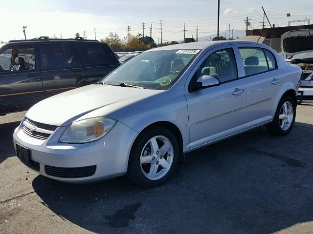 1G1AL55F567763744 - 2006 CHEVROLET COBALT LT SILVER photo 2