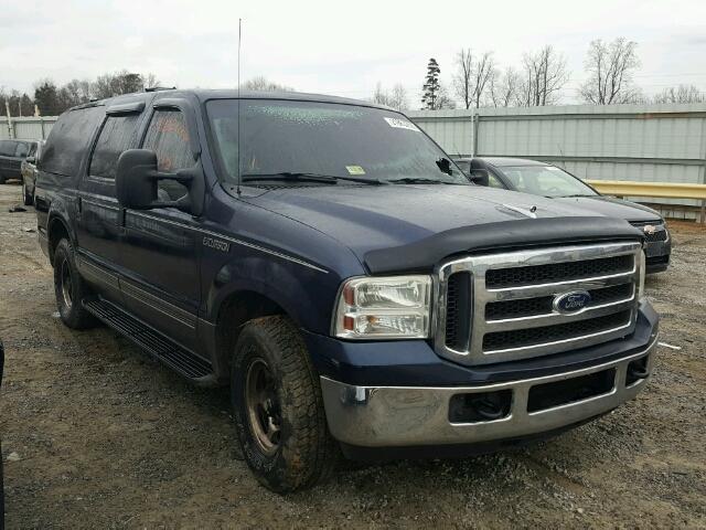 1FMNU40S25ED39903 - 2005 FORD EXCURSION BLUE photo 1