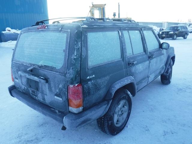 1J4FF28S2YL110577 - 2000 JEEP CHEROKEE S GREEN photo 4