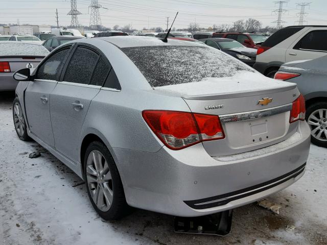 1G1PH5S9XB7261476 - 2011 CHEVROLET CRUZE LTZ SILVER photo 3