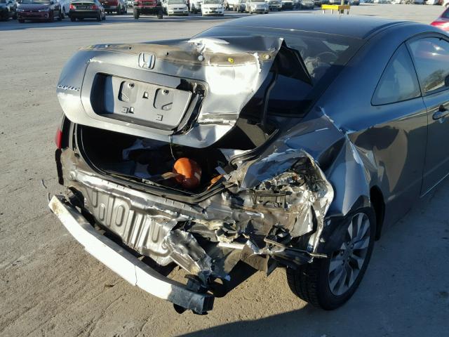 2HGFG1B84AH509392 - 2010 HONDA CIVIC EX GRAY photo 9