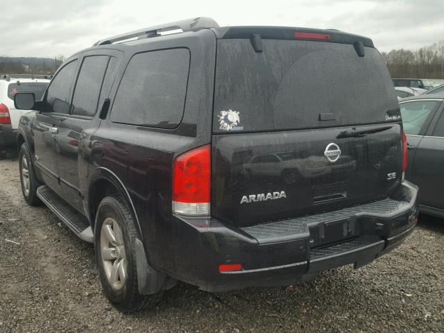 5N1AA08D19N608856 - 2009 NISSAN ARMADA SE BLACK photo 3