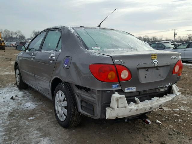 2T1BR38E94C294901 - 2004 TOYOTA COROLLA CE GRAY photo 3