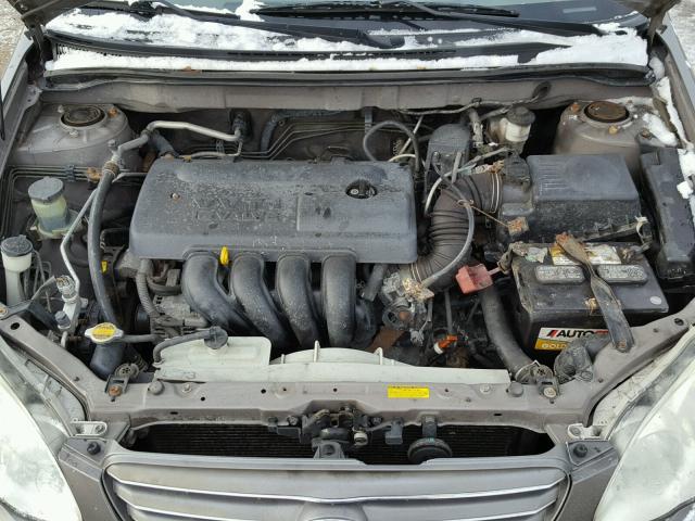 2T1BR38E94C294901 - 2004 TOYOTA COROLLA CE GRAY photo 7