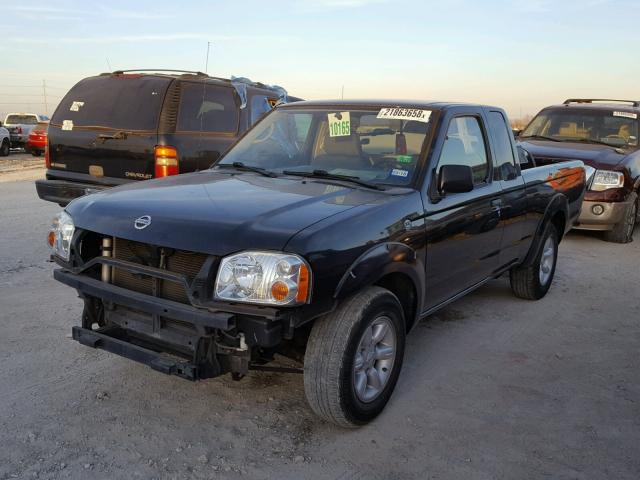 1N6DD26T33C422363 - 2003 NISSAN FRONTIER K BLACK photo 2