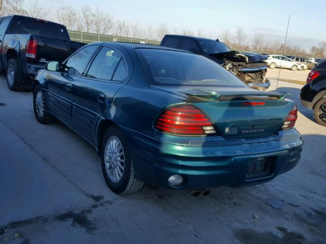 1G2NE52T8XC542519 - 1999 PONTIAC GRAND AM S GREEN photo 3