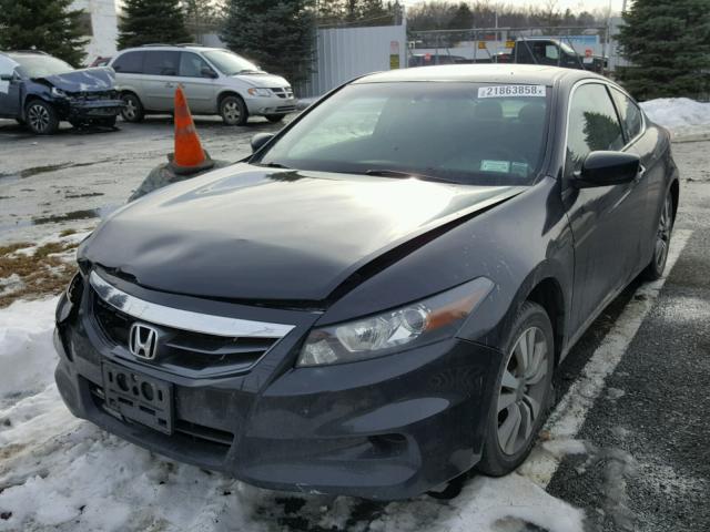 1HGCS1B7XCA018979 - 2012 HONDA ACCORD EX BLACK photo 2