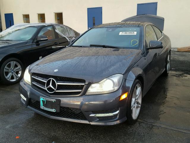 WDDGJ5HB8EG199043 - 2014 MERCEDES-BENZ C 350 GRAY photo 2