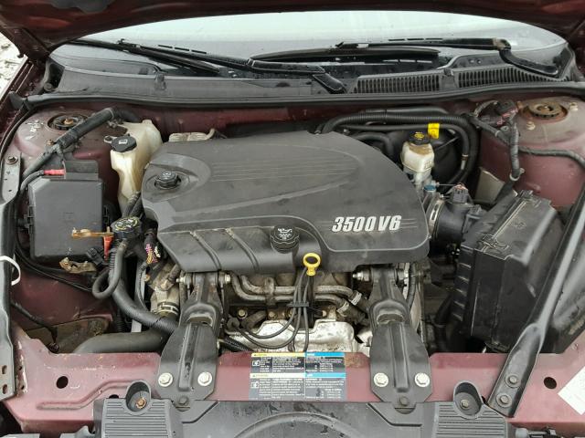 2G1WB58K479344334 - 2007 CHEVROLET IMPALA LS MAROON photo 7