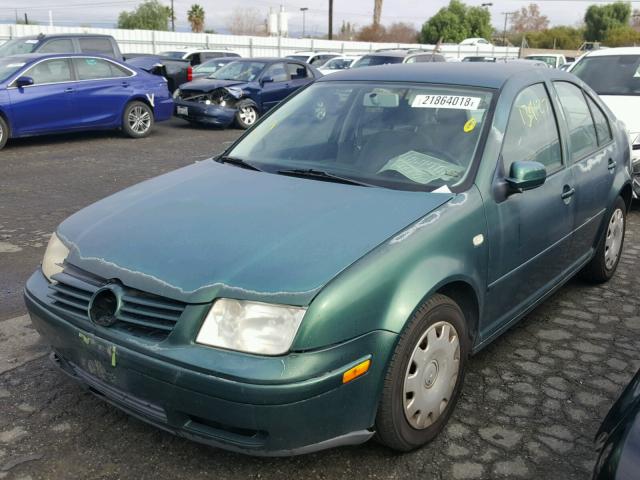 3VWRC29M1XM002098 - 1999 VOLKSWAGEN JETTA GL GREEN photo 2