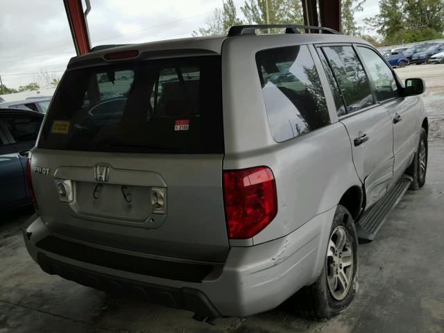 2HKYF18563H555453 - 2003 HONDA PILOT EXL SILVER photo 4