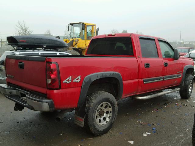 1GCHK23U16F261442 - 2006 CHEVROLET SILVERADO RED photo 4