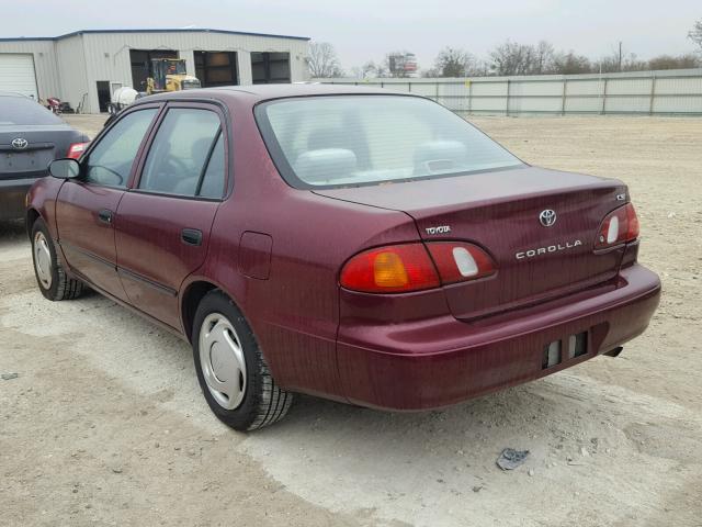 1NXBR12E3WZ026652 - 1998 TOYOTA COROLLA VE MAROON photo 3