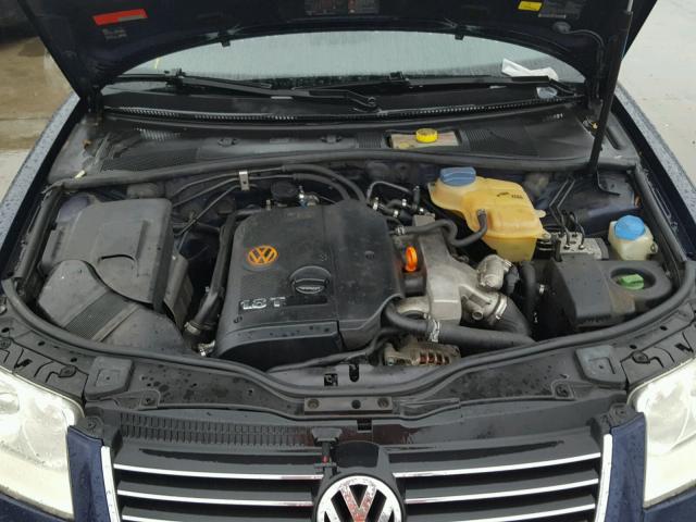 WVWPD63B13P291493 - 2003 VOLKSWAGEN PASSAT GLS BLUE photo 7