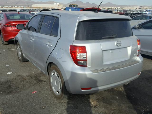 JTKKU4B48B1014481 - 2011 TOYOTA SCION XD SILVER photo 3