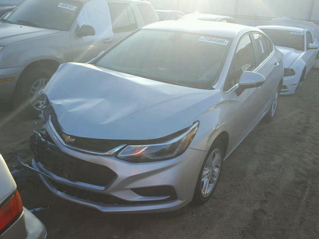 1G1BE5SM1G7327802 - 2016 CHEVROLET CRUZE LT SILVER photo 2