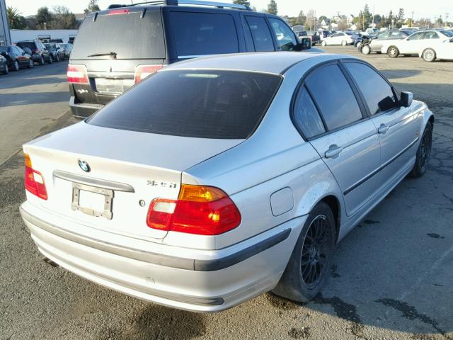 WBAAV33431FU91780 - 2001 BMW 325 I SILVER photo 4