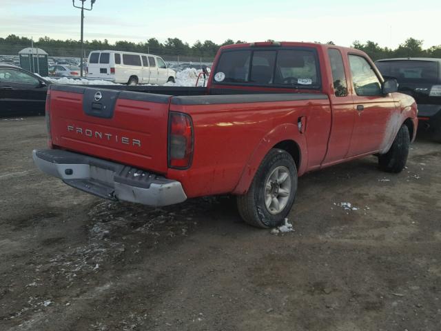 1N6DD26T83C405641 - 2003 NISSAN FRONTIER K RED photo 4