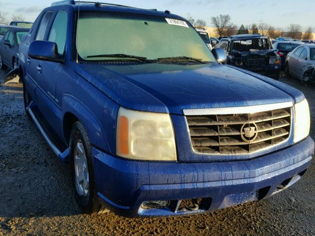 3GYEK63N43G192186 - 2003 CADILLAC ESCALADE E BLUE photo 1