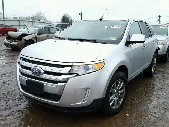 2FMDK4KC0BBA13208 - 2011 FORD EDGE LIMIT SILVER photo 2