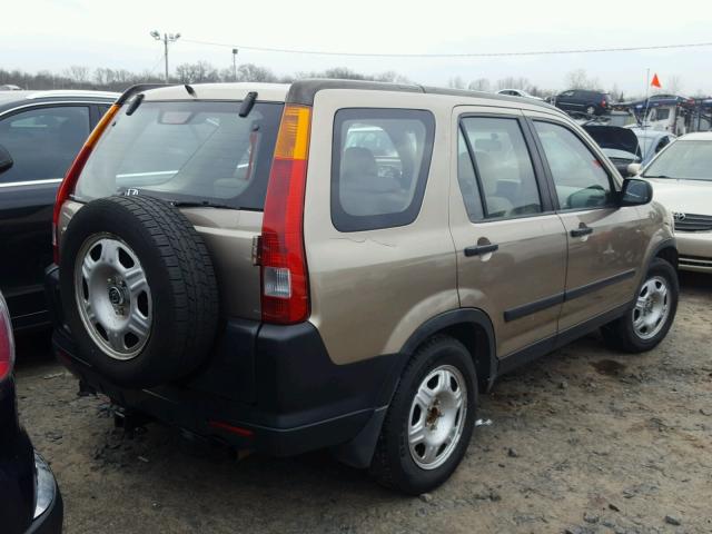 JHLRD78585C045751 - 2005 HONDA CR-V LX GOLD photo 4