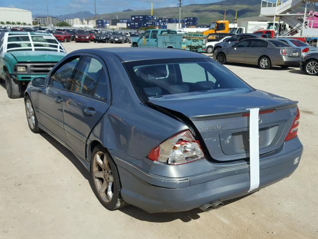 WDBRF52H37F918563 - 2007 MERCEDES-BENZ C 230 GRAY photo 3