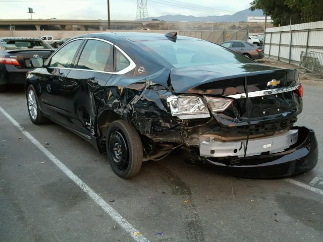 2G1105SA5H9152468 - 2017 CHEVROLET IMPALA LT BLACK photo 3