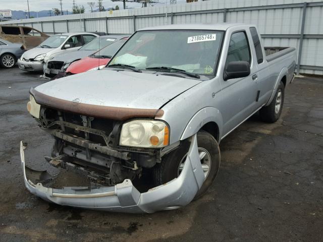 1N6DD26T24C474603 - 2004 NISSAN FRONTIER K SILVER photo 2