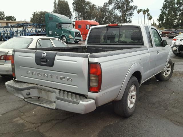 1N6DD26T24C474603 - 2004 NISSAN FRONTIER K SILVER photo 4