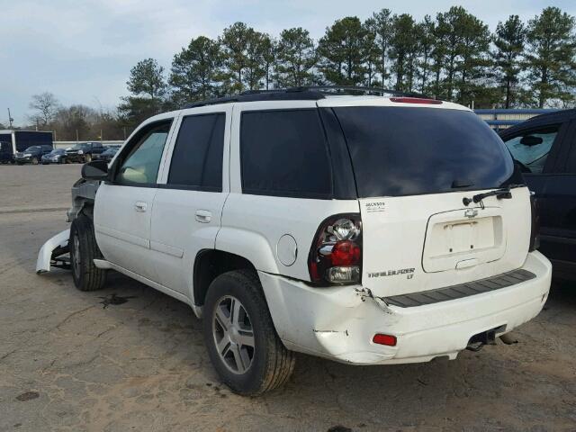 1GNDS13S372192891 - 2007 CHEVROLET TRAILBLAZE WHITE photo 3