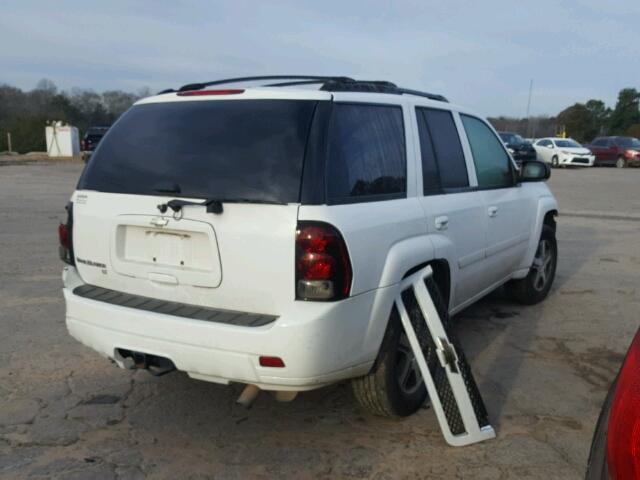 1GNDS13S372192891 - 2007 CHEVROLET TRAILBLAZE WHITE photo 4